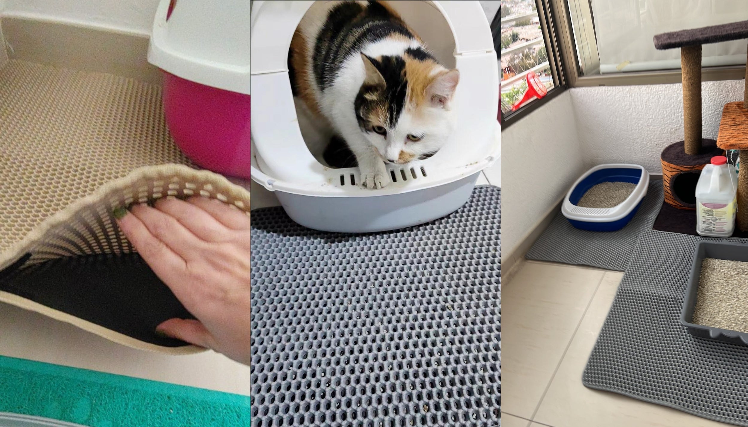 Cat Litter Mat With Gift Double Layer Waterproof Pet Litter Box Mat No –  FurryFuzzy